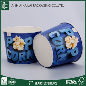 2016 logotipo personalizado taza <span class=keywords><strong>de</strong></span> palomitas y palomitas titulares, desechable vaso <span class=keywords><strong>de</strong></span> papel para palomitas <span class=keywords><strong>de</strong></span> <span class=keywords><strong>maíz</strong></span> - Product Image 2