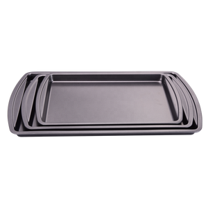 Bandeja antiadherente para hornear galletas, juego <span class=keywords><strong>de</strong></span> utensilios <span class=keywords><strong>de</strong></span> cocina <span class=keywords><strong>de</strong></span> calidad profesional, para horno <span class=keywords><strong>de</strong></span> Metal <span class=keywords><strong>grande</strong></span> y mediano, 3 piezas - Product Image 2
