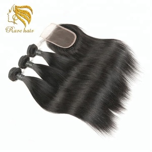 Cruda al por mayor cabello indio paquetes cutícula alineada indio recto de la armadura del pelo humano de los proveedores - Product Image 5