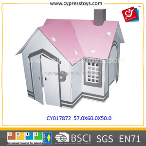 Los niños 3d rompecabezas de color <span class=keywords><strong>dibujo</strong></span> casas de cartón de juguete para la venta - Product Image 4
