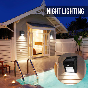 20 LED ワイヤレスソーラーLED街路灯モーションセンサーウォールライトガーデンソーラーLEDランプ - Product Image 5