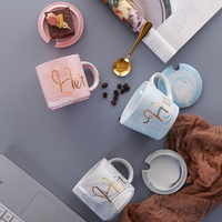 Tasse des amoureux disney en céramique, pour cadeau de mariage, saint-valentin, logo personnalisé, tasse pour elle et son couple d'amour