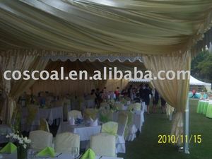 COSCO de aluminio y PVC recubierto de tela al aire libre de lujo de boda transparente tienda techo claro tienda de la boda - Product Image 5