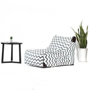 <strong>Bean</strong> <strong>Bag</strong> Chairs Wholesale Adult Backrest <strong>Bean</strong> <strong>Bag</strong> Chair with <strong>Grey</strong> Zigzag Patter Custom wholesale outdoor <strong>bean</strong> <strong>bag</strong> lounger - Product Image 1
