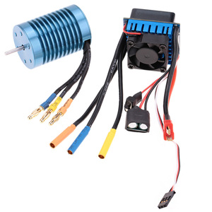 3650 4370KV 4P Sensorless sin escobillas Motor con 45A sin escobillas <span class=keywords><strong>ESC</strong></span> eléctrico controlador de velocidad por 1/10 RC Off-Road coche - Product Image 1