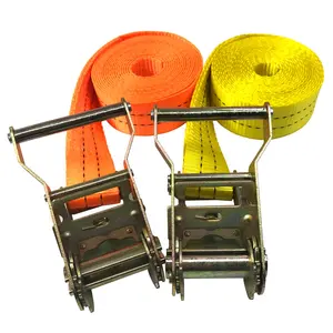 1.5 inch 4 m vô tận hàng hóa lashing dây đeo ratchet mà không móc trong kho, 2000kgs phá vỡ - Product Image 1