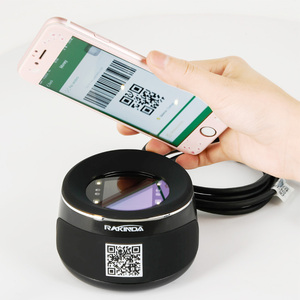 Rakinda Bureau 1D 2D Lecteur de Code À Barres Scanner pour le Paiement Mobile avec USB et Blanc LED <span class=keywords><strong>Source</strong></span> Lumineuse - Product Image 1