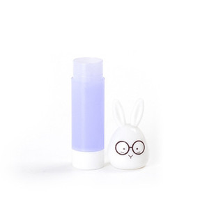 3.<span class=keywords><strong>6g</strong></span> forme animale en plastique rouge à lèvres contenant/écologique baume pour les lèvres avec lapin couvercle - Product Image 1
