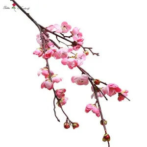 Китайские цветки сливы, искусственные зимние цветы, дерево для украшения дома и свадьбы
