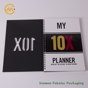 Venta al por mayor de marca personalizada papelería de oficina de encuadernación en espiral de papel Negro Cuaderno de tapa dura - Product Image 3