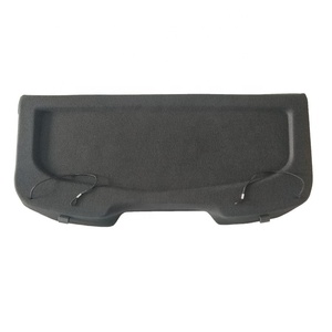 Nouvelle couverture de cargaison noire pour <span class=keywords><strong>Fiesta</strong></span> 2006-2017 étagère de colis de charge de lit de coffre avec des pièces d'auto de sangle de fixation - Product Image 1