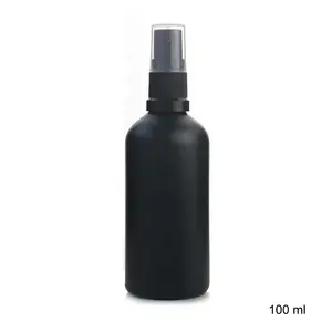 5ml 10ml 15ml 20ml 30ml 50ml 100ml Frost negro botella de Spray de Perfume de vidrio con Spray de niebla de aceite esencial de botella de Spray de vidrio