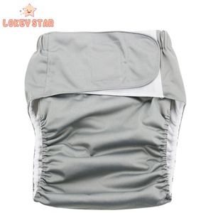 Lokeystar Nero Bastone Vita Regolabile Adulto Pannolino Copre Impermeabile per le Donne Degli Uomini Riutilizzabile Pannolino Adulto Pannolini Per Adulti Mutandine - Product Image 4