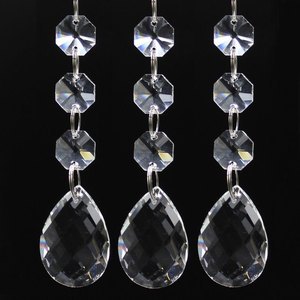 Pêndulos de Cristal para Lustre, Peças de Iluminação de Cristal com 3 Contas Ocon - Product Image 1