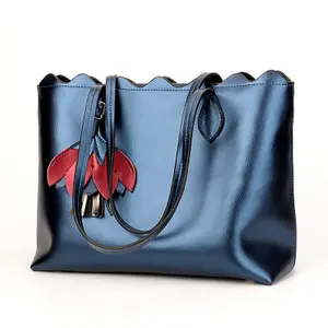 2019 New Fashion Echt leder Handtaschen Damen Umhängetaschen Damen Einkaufstaschen Einkaufstasche mit großer Kapazität