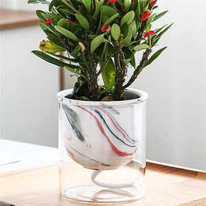 Nouveau design <span class=keywords><strong>pas</strong></span> <span class=keywords><strong>cher</strong></span> décor à la maison mini pot en céramique/balcon table de bureau décoratif en marbre succuclent planteur - Product Image 1