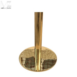 Or et marbre table à manger carrée table <span class=keywords><strong>d</strong></span>'<span class=keywords><strong>appoint</strong></span> table de bistrot - Product Image 4