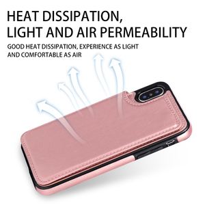 Điên ngựa PU da dính điện thoại trường hợp đối với <span class=keywords><strong>iPhone</strong></span> XS Max XR x 6S 6 8 <span class=keywords><strong>7</strong></span> cộng với đa chức năng Wallet PURSE trường hợp - Product Image 4