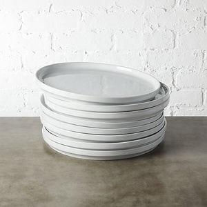 Productos para el hogar vajilla liso redondo blanco a granel china <span class=keywords><strong>platos</strong></span> de porcelana - Product Image 1