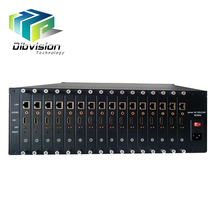 16 hd mi/sdi h.264 hevc энкодер 1080P видео в Full hd iptv потоковый сервер