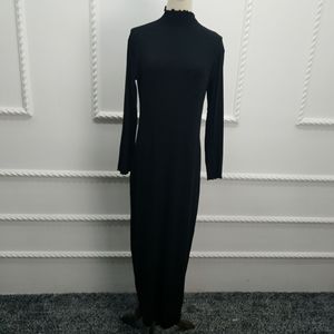 Loriya <span class=keywords><strong>Falbala</strong></span> mode robe corporelle conception Simple plaine laine coton sous Abaya traditionnel musulman vêtements et accessoires dubaï - Product Image 3