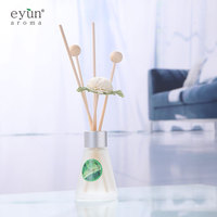 Diffuseur de parfum à la lavande, 1 pièce, avec bouteille en verre + fleur naturelle + bâtonnets de ragoût, décoration pour la maison, nouveau Design