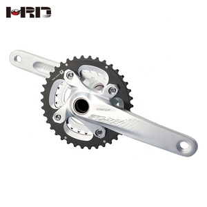 AZ9-AD710 Nero anodizzato argento anodizzato in lega di alluminio 10 velocità mountain bike manovella 170 millimetri 175 millimetri guarnitura - Product Image 1