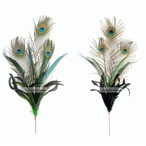 Christmas decorative peacock feathers Pics floral Sprays for weddings, centerpieces, and more - Product Image 6