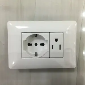 italian type household electrical light wall socket and 3 pin wall outlet