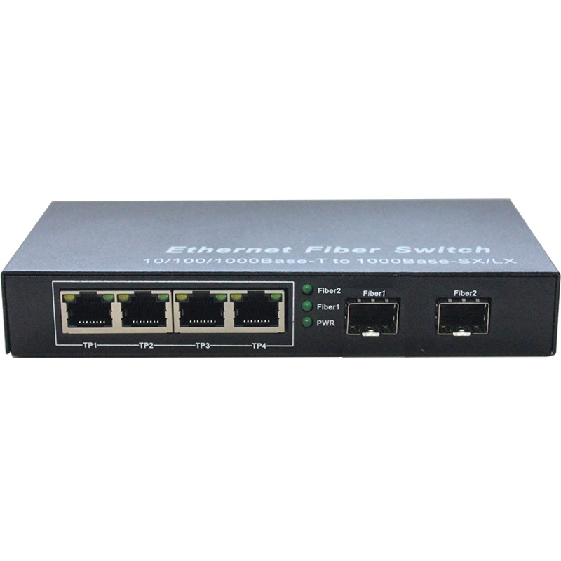 2 порта SFP 1000 Мбит/с gigabit 4 порта сетевой коммутатор ethernet неуправляемый