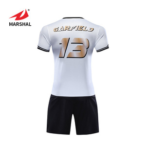 Short-sleeve team soccer wear custom personalised football shirts soccer kits - Product Image 4