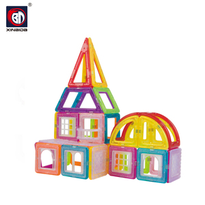 소년과 소녀를위한 마그네틱 타일 어린이를위한 플라스틱 자석 블록 빌딩 - Product Image 4