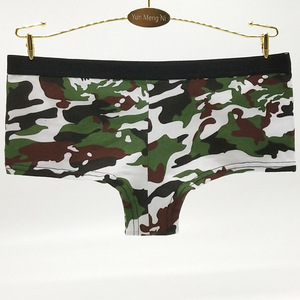 Tan Cool Ladies Underwear Army <span class=keywords><strong>Style</strong></span> Boxer Shorts Panty para mujer - Product Image 4