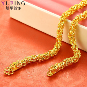 AN71202603 Xuping Perhiasan Kalung Lapis Emas <span class=keywords><strong>Saudi</strong></span> 24K Kalung India - Product Image 5