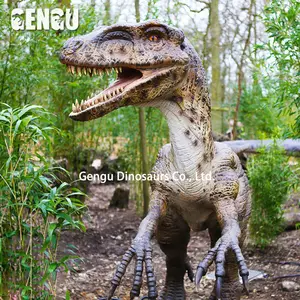 Jurassic Park Geanimeerde Animatronic Dino Velociraptor Dinosaur