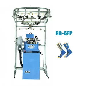 Machine à tricoter automatique 6f, bonneterie, appareil de sport, chaussette unie, nouvelle climatisation, prix de rechange, livraison au détail 1 an