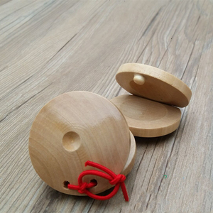 Castañuelas de Madera de Alta Calidad, Instrumento Musical Educativo para Niños - Product Image 3