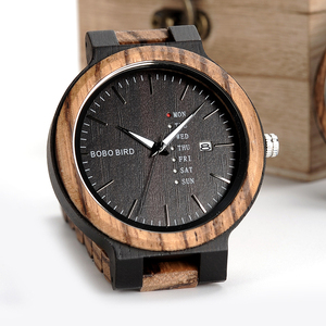 Orologio <span class=keywords><strong>da</strong></span> <span class=keywords><strong>Polso</strong></span> in Legno Riciclato con Logo Personalizzato, Movimento <span class=keywords><strong>al</strong></span> <span class=keywords><strong>Quarzo</strong></span> Giapponese, Stile Antico <span class=keywords><strong>per</strong></span> Uomo - Product Image 2