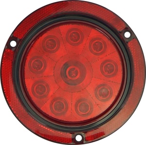 Feu arrière LED rond de 4 pouces à fixation par <span class=keywords><strong>bride</strong></span> pour camion, camping-car, <span class=keywords><strong>remorque</strong></span> et <span class=keywords><strong>bateau</strong></span> - Product Image 1