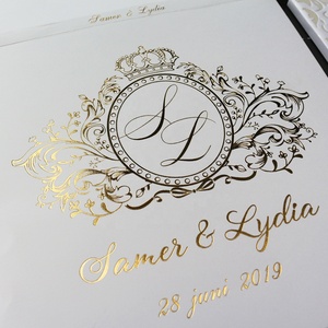 Luxury Custom Emboss กระดาษแข็งเชิญงานแต่งงานกับ <span class=keywords><strong>3D</strong></span> ซองจดหมาย - Product Image 6