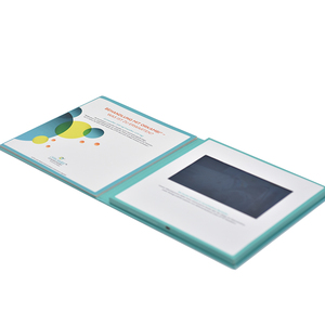 Promoción de <span class=keywords><strong>la</strong></span> alta calidad 7 pulgadas Lcd Digital de pantalla de vídeo de tarjetas de felicitación de vídeo folleto libro - Product Image 4