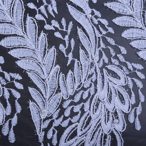 Vải Ren Đính Cườm Châu Phi 1576 Vải Ren Đính Kim Sa Màu Hồng - Product Image 6