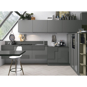 Armoire de cuisine en aggloméré sans poignée <span class=keywords><strong>Maurice</strong></span> Design moderne Profitez d'une vie simple - Product Image 6