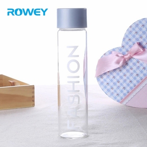 Col large Nouveau Portable Forever Yours L'eau 400 ml Cylindre Blanc Sport <span class=keywords><strong>Voss</strong></span> Bouteille En Verre - Product Image 1