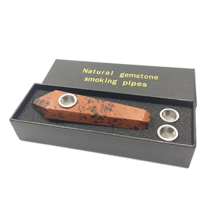 Cristal naturel Tuyau Baguette Cristal <span class=keywords><strong>rouge</strong></span> obsidienne pipes - Product Image 2