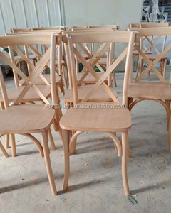 <span class=keywords><strong>Location</strong></span> de chaises en bois avec dossier croisé pour l'extérieur de mariage de style campagnard - Product Image 5