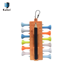 Haut de gamme produits <span class=keywords><strong>beau</strong></span> travail coloré tee de golf en caoutchouc titulaire marqueur - Product Image 3
