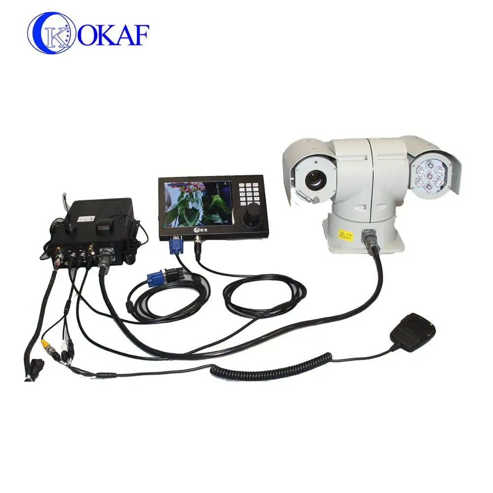 High Definition IP66 Vehicle Mounted Auto Tracking IR Car PTZ IP Camera System CCTV Camera 20X Zoom PTZ Outdoor Camera