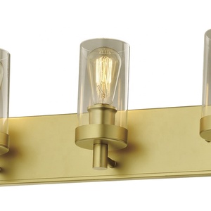 NORDIC DESIGN LAMP WALL SCONCE GOLD GLASS 3 LIGHTS HOME DECORATIVE BATHROOM <strong>VANITY</strong> <strong>LIGHTING</strong> WALL MOUNTED LIGHTS - Product Image 3