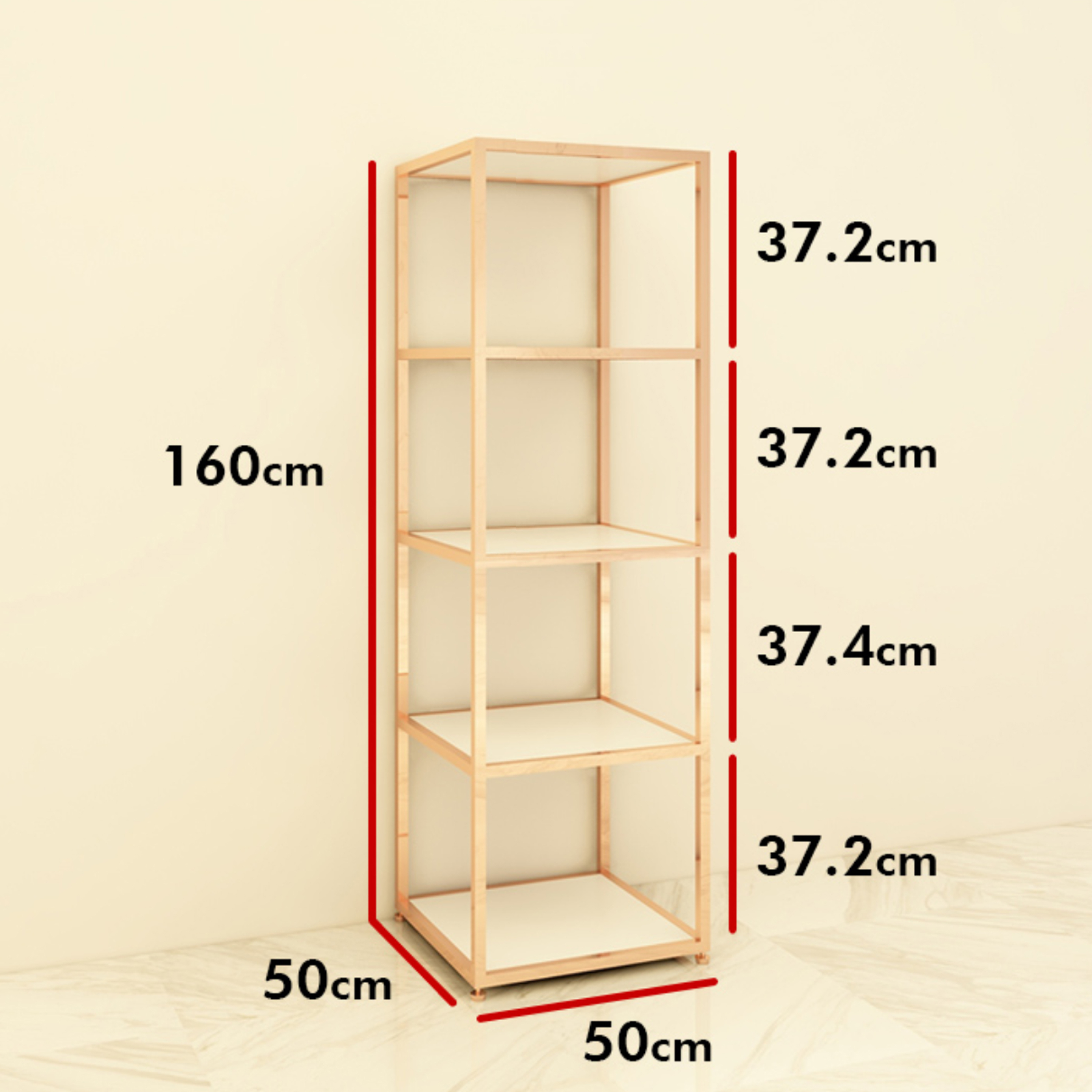 Apache Gold for Modern Metal Display Stand with Custom Logo Floor Standing Child Garment Rack for Retail Shops — view 4